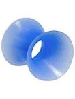 paletti Ohr Plug Blau Silikon Piercing Stopfen 10mm